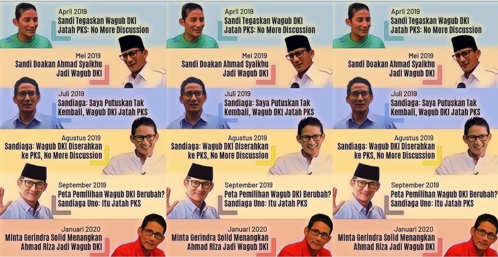Publik Tagih Janji Sandi Wagub DKI Jatah PKS