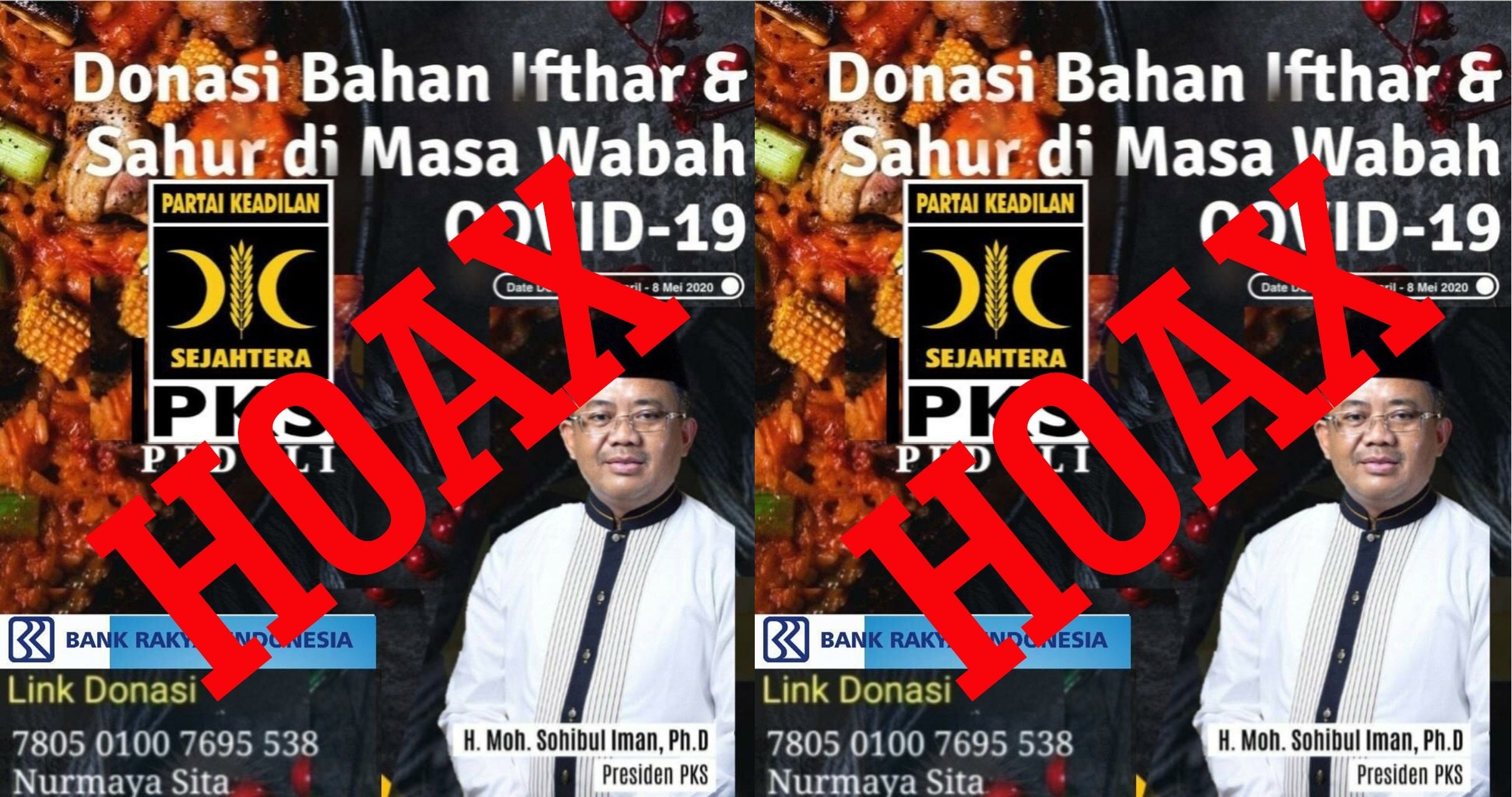 Presiden PKS Dicatut Hoax Penggalangan Dana