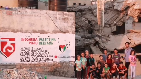 Hadiah Spesial dari Dua Seniman Palestina untuk HUT RI ke-75