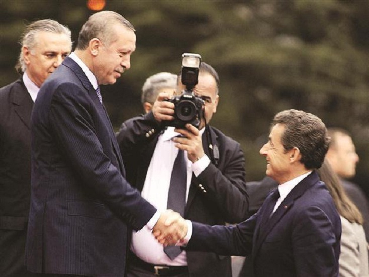 Recep Tayyip Erdogan Nicolas Sarkozy
