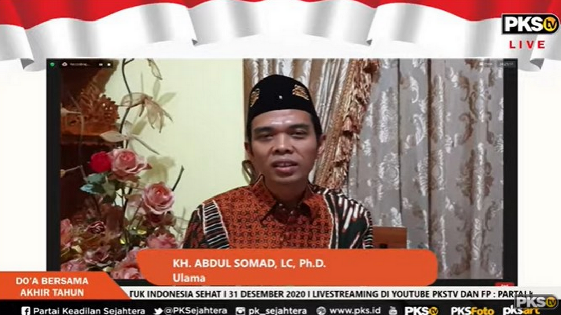 Puisi Ustadz Abdul Somad di Acara Doa Indonesia Sehat bersama PKS