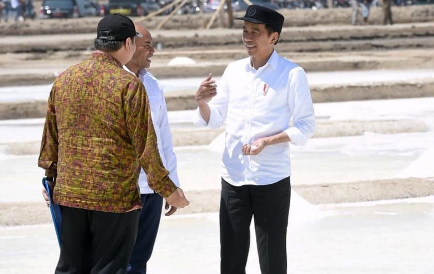 Jokowi Swasembada Garam Impor Garam