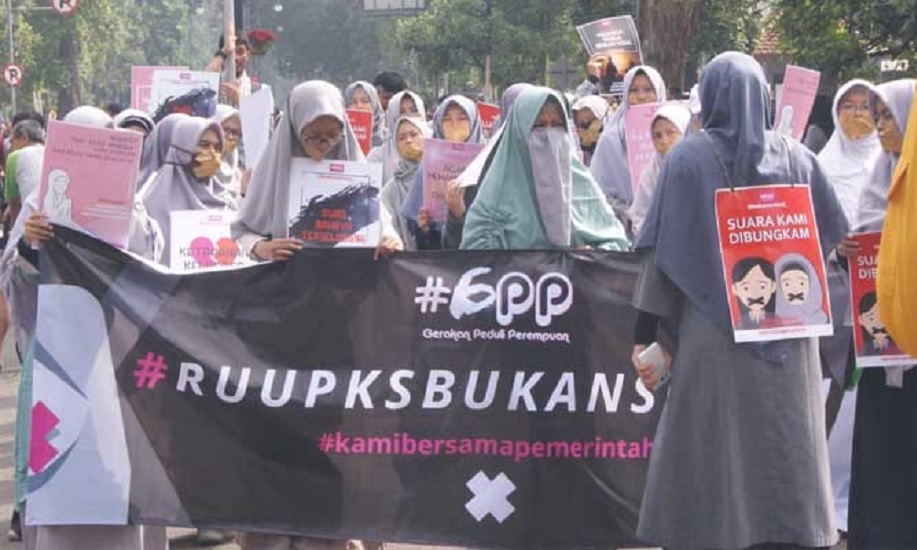 Kesatuan Aksi Mahasiswa Muslim Indonesia Tolak RUU P-KS