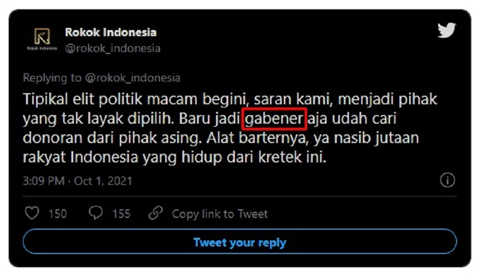 Rokok Indonesia Tuding Anies Minta Jatah