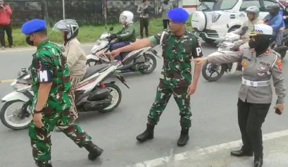 TNI Tertabrak Anak Sendiri