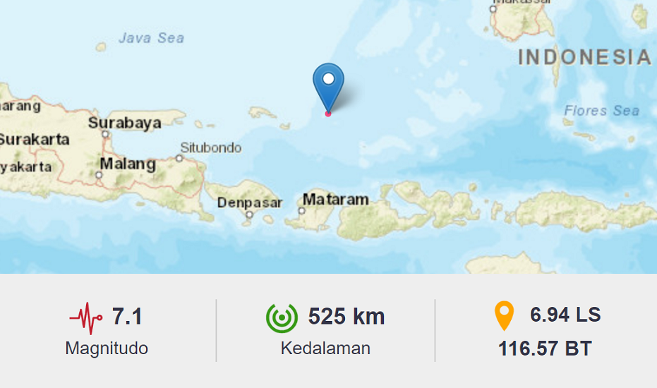 BMKG Gempa Kalsel Lombok